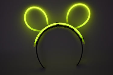 Yellow Glow Stick Bunny Ears- Single Retail Packs